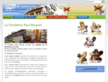 Tablet Screenshot of fondation-paul-parquet.com